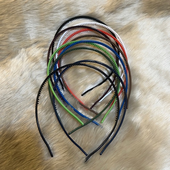 👜Plastic thin headbands set of 10. Different colors.‎ - Picture 1 of 6